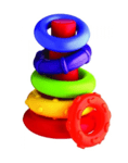 Playgro Детска играчка Конус с цветни рингове 0112
